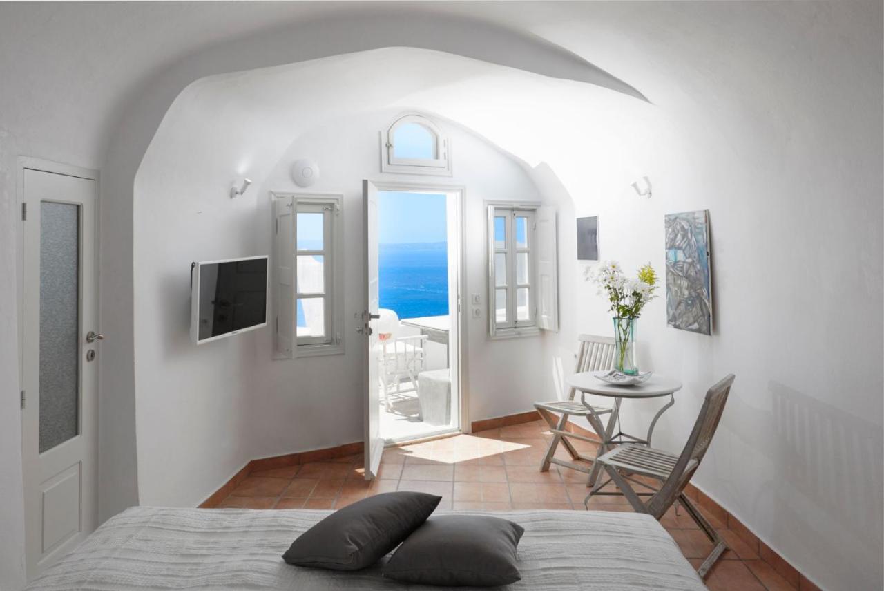 Villa Elegant Santorini House Horizon Caldera View-outdoor Hot Tub Oia *