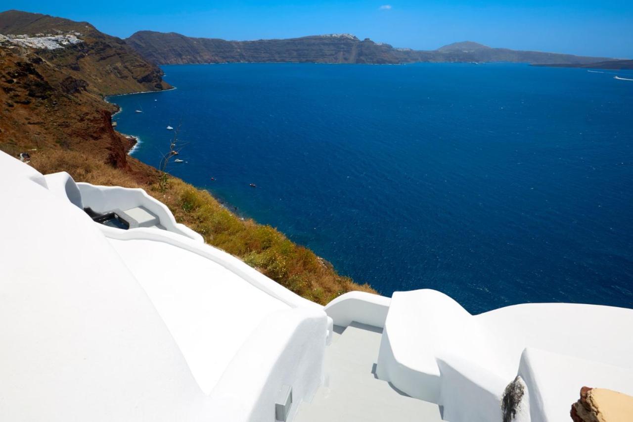 Elegant Santorini House Horizon Caldera View-outdoor Hot Tub Oia *