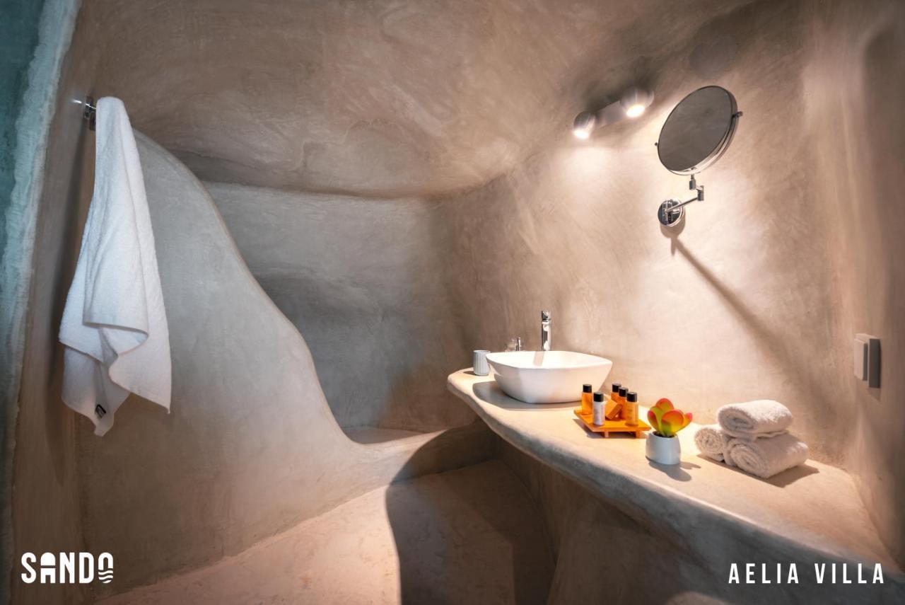 Sando Traditional Cave With Jacuzzi And Sea View Villa Vourvoulos