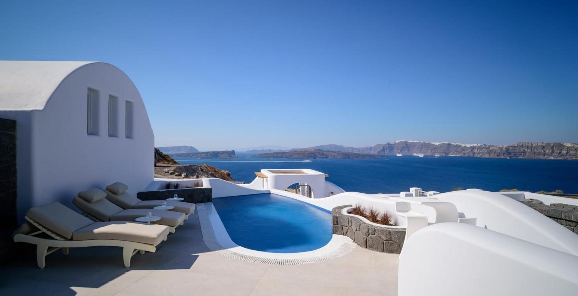 Exquisite Santorini Luna 3 Bedrooms Breathtaking Sea Views And Private Pool Akrotiri