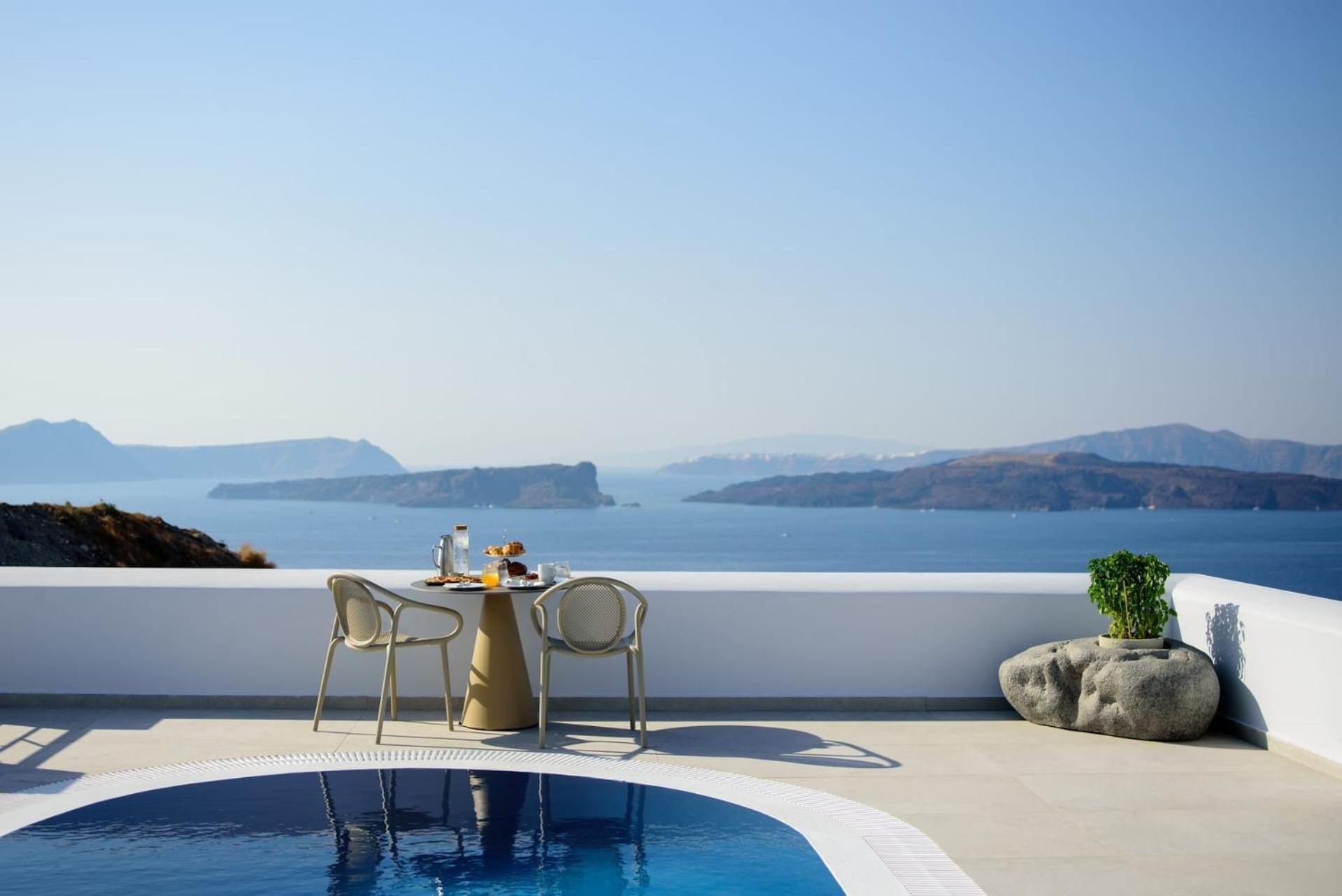Splendid Santorini Vista 3 Bedrooms Private Pool Bath Breathtaking Sea Views Akrotiri Akrotiri (Santorini)