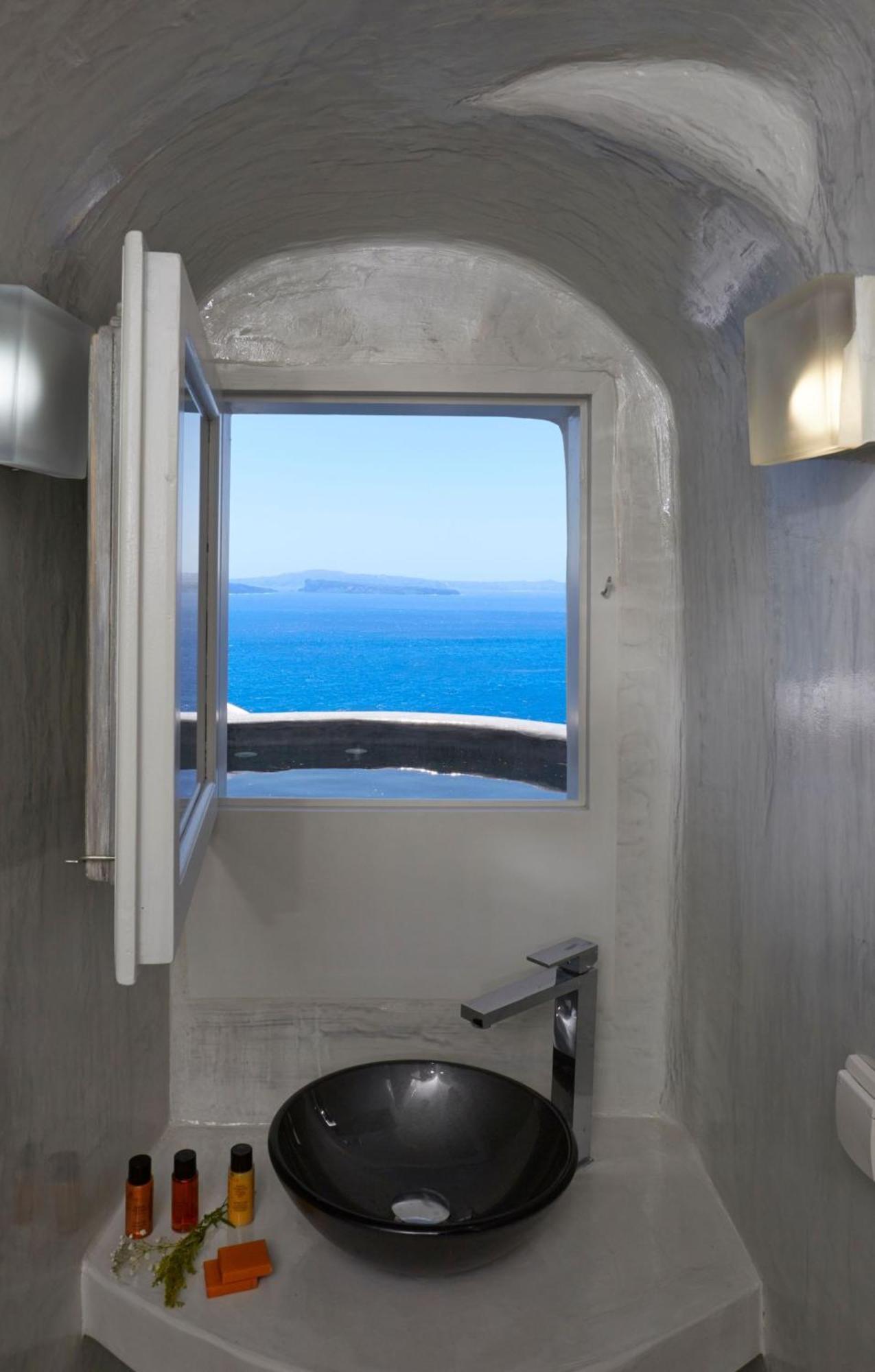 Villa Elegant Santorini House Horizon Caldera View-outdoor Hot Tub Oia *