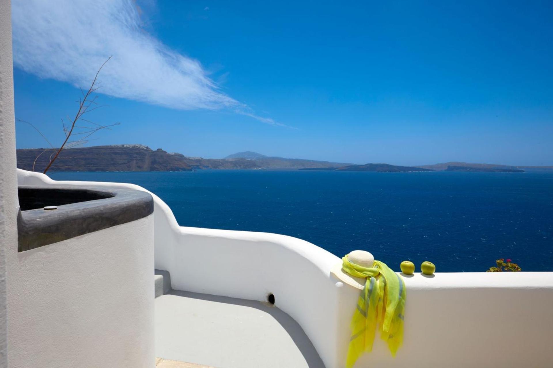Villa Elegant Santorini House Horizon Caldera View-outdoor Hot Tub Oia