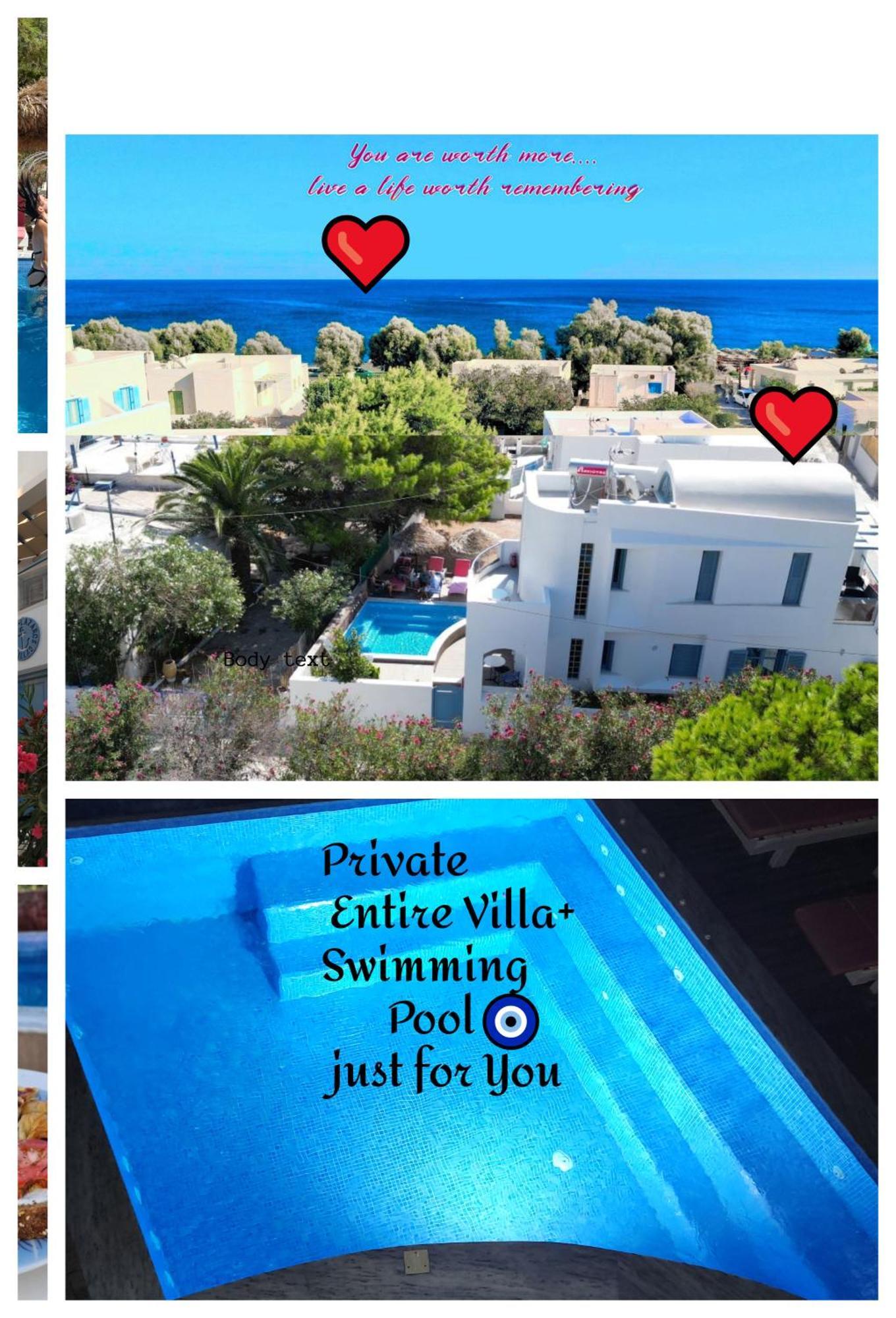 Captain Lazaros Villa: Black With Pool And Sea View