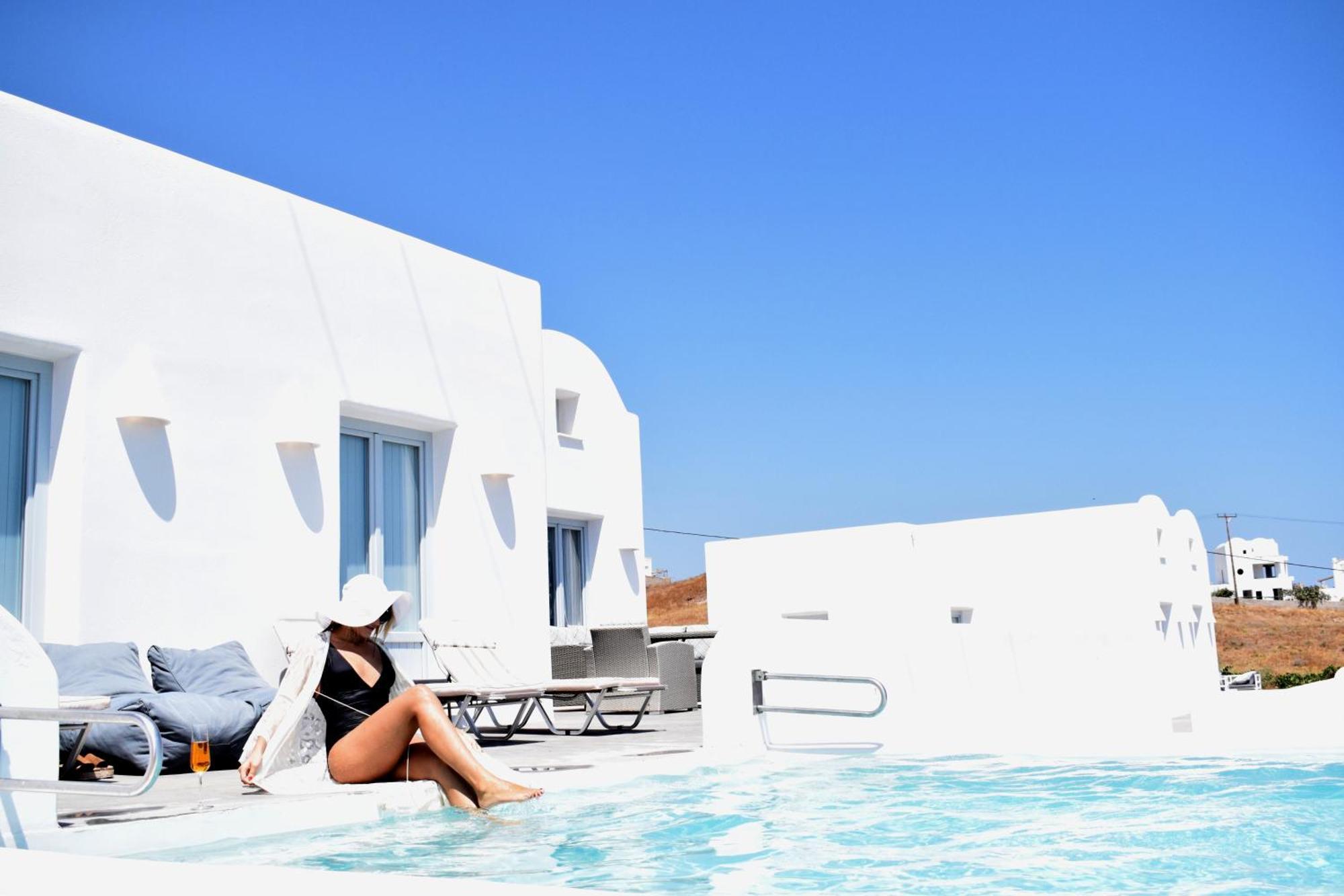 Sea And Villa Monolithos (Santorini)