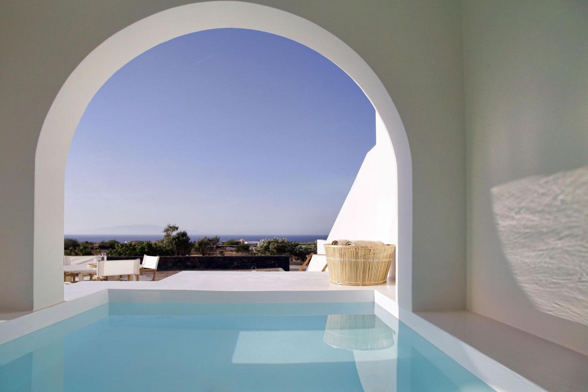 Wonderful Santorini House Athiri Private Pool Sea Views Plunge Pool Finikia-oia
